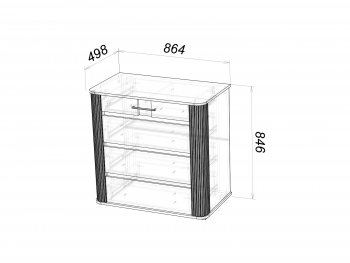 Комод Ольга-2 в Нижних Сергах - nizhnie-sergi.mebel-e96.ru