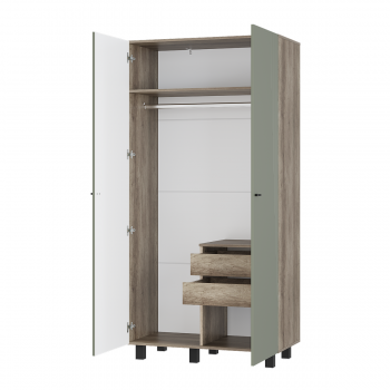 Стенка Олива комп.3 эвкалипт софт (БТС) в Нижних Сергах - nizhnie-sergi.mebel-e96.ru