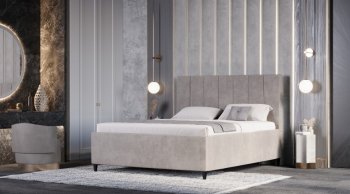Кровать с ПМ Оливия Бежевый (Лин) в Нижних Сергах - nizhnie-sergi.mebel-e96.ru
