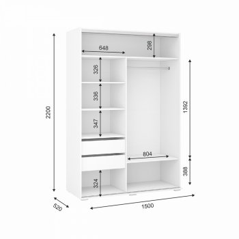 Шкаф-купе 1500 мм Оскар (ИЦ) в Нижних Сергах - nizhnie-sergi.mebel-e96.ru