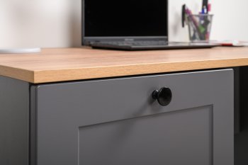 Стол письменный 12.159 Остин графит (Моби) в Нижних Сергах - nizhnie-sergi.mebel-e96.ru
