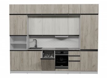 Кухонный гарнитур Паола люкс 3000 мм (Герда) в Нижних Сергах - nizhnie-sergi.mebel-e96.ru