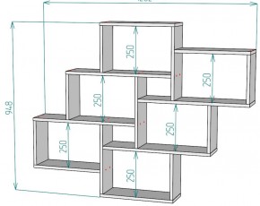 Полка S12 (Белый) в Нижних Сергах - nizhnie-sergi.mebel-e96.ru