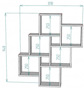 Полка S13 (Белый) в Нижних Сергах - nizhnie-sergi.mebel-e96.ru