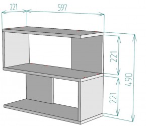 Полка S27 (Белый) в Нижних Сергах - nizhnie-sergi.mebel-e96.ru