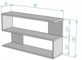 Полка S30 (Белый) в Нижних Сергах - nizhnie-sergi.mebel-e96.ru