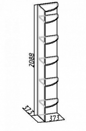 Полка угловая Комфорт 9 в Нижних Сергах - nizhnie-sergi.mebel-e96.ru