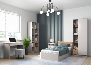 Набор детской мебели Прайм модульный (Олмеко) в Нижних Сергах - nizhnie-sergi.mebel-e96.ru