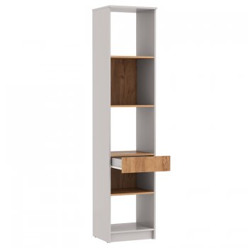 Стеллаж 89.21 Прайм (высокий с ящиком) (Олмеко) в Нижних Сергах - nizhnie-sergi.mebel-e96.ru