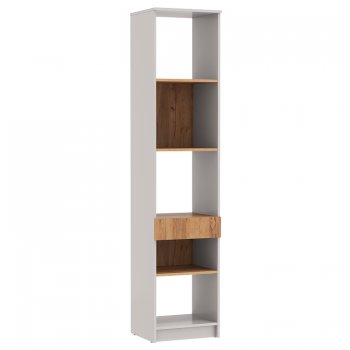 Стеллаж 89.21 Прайм (высокий с ящиком) (Олмеко) в Нижних Сергах - nizhnie-sergi.mebel-e96.ru