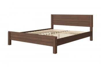 Кровать из массива Рейма дуб коньяк (БМ) в Нижних Сергах - nizhnie-sergi.mebel-e96.ru