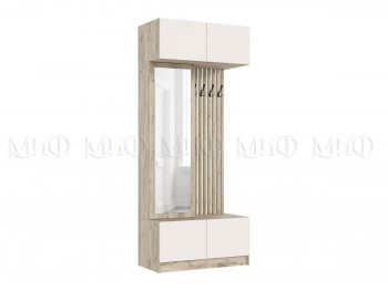Прихожая Роджина крафт серый/кашемир (Миф) в Нижних Сергах - nizhnie-sergi.mebel-e96.ru | фото