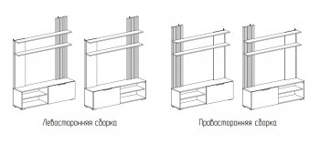 Стенка Роджина графит/дуб крафт белый (Миф) в Нижних Сергах - nizhnie-sergi.mebel-e96.ru