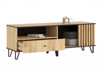 Тумба ТВ (1500) Роджина дуб крафт (Миф) в Нижних Сергах - nizhnie-sergi.mebel-e96.ru