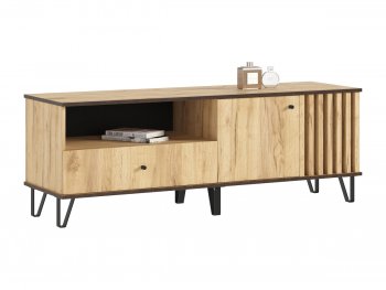 Тумба ТВ (1500) Роджина дуб крафт (Миф) в Нижних Сергах - nizhnie-sergi.mebel-e96.ru