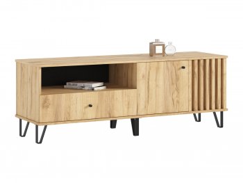 Тумба ТВ (1500) Роджина дуб крафт/дуб крафт (Миф) в Нижних Сергах - nizhnie-sergi.mebel-e96.ru