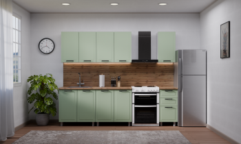 Кухонный гарнитур Ромашка 1600 мм Фисташка (Аленка) в Нижних Сергах - nizhnie-sergi.mebel-e96.ru