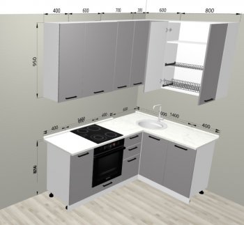 Кухонный гарнитур угловой 2000*1400 мм (Санвут) в Нижних Сергах - nizhnie-sergi.mebel-e96.ru