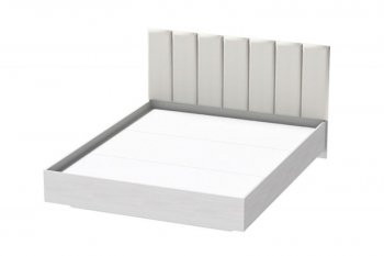 Кровать Шарм (арт.031), настил, экокожа Sontex Milk (Диал) в Нижних Сергах - nizhnie-sergi.mebel-e96.ru | фото