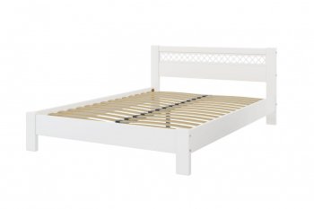 Кровать из массива Шейла белый античный (БМ) в Нижних Сергах - nizhnie-sergi.mebel-e96.ru