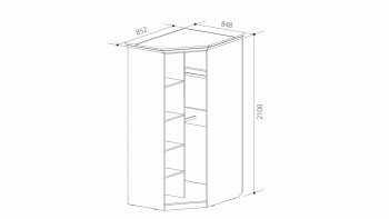 Шкаф угловой ШиК-3 (Уголок Школьника 2) в Нижних Сергах - nizhnie-sergi.mebel-e96.ru