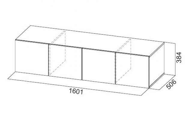 Шкаф 1600 мм ШК-5 с антресолью белый (СВ) в Нижних Сергах - nizhnie-sergi.mebel-e96.ru