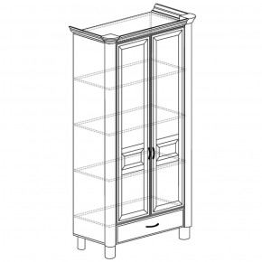 Шкаф 2-дверный Элли 571 (Яна) в Нижних Сергах - nizhnie-sergi.mebel-e96.ru