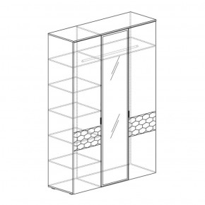 Шкаф 3-дверный Дели 71 (Яна) в Нижних Сергах - nizhnie-sergi.mebel-e96.ru