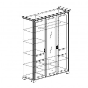 Шкаф 3-дверный Флора 900 (Яна) в Нижних Сергах - nizhnie-sergi.mebel-e96.ru