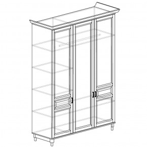 Шкаф 3-дверный Прованс 404 (Яна) в Нижних Сергах - nizhnie-sergi.mebel-e96.ru