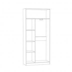 Шкаф для одежды Ливерпуль в Нижних Сергах - nizhnie-sergi.mebel-e96.ru