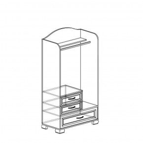 Шкаф для одежды открытый Флора 905 (Яна) в Нижних Сергах - nizhnie-sergi.mebel-e96.ru