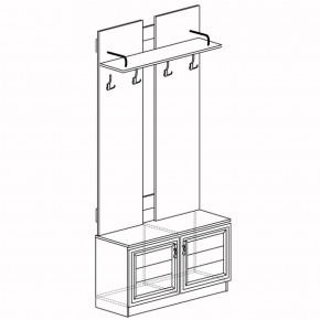 Шкаф для одежды открытый Лира 58 (Яна) в Нижних Сергах - nizhnie-sergi.mebel-e96.ru