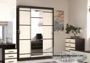 Шкаф-купе Сакура 1500 в Нижних Сергах - nizhnie-sergi.mebel-e96.ru | фото