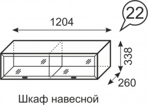 Шкаф навесной Венеция 22 бодега в Нижних Сергах - nizhnie-sergi.mebel-e96.ru