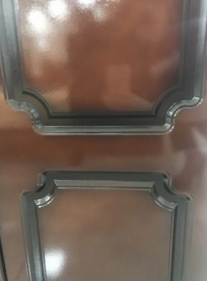 Шкаф 1600 мм ШК-4 с 2 зерк. ЛАК Орех Тёмный (БМ) в Нижних Сергах - nizhnie-sergi.mebel-e96.ru