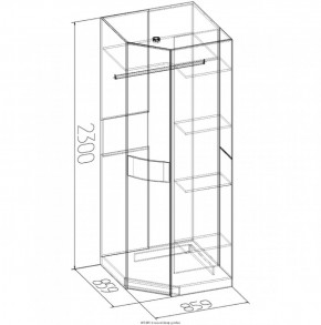 Шкаф угловой Амели 13 в Нижних Сергах - nizhnie-sergi.mebel-e96.ru