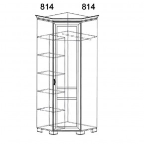 Шкаф угловой Флора 904 (Яна) в Нижних Сергах - nizhnie-sergi.mebel-e96.ru