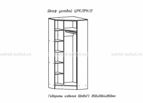 Шкаф угловой Принцесса (ЦРК.ПРН.13) (АстридМ) в Нижних Сергах - nizhnie-sergi.mebel-e96.ru