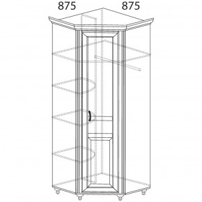 Шкаф угловой Ралли 862 (Яна) в Нижних Сергах - nizhnie-sergi.mebel-e96.ru