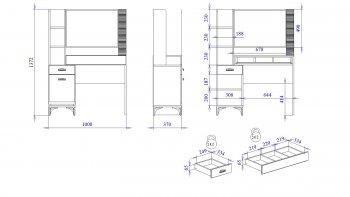 Столик туалетный Сиде (СБК) в Нижних Сергах - nizhnie-sergi.mebel-e96.ru