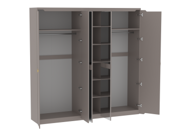 Шкаф 2300 мм 5 дверный Сиде (СБК) в Нижних Сергах - nizhnie-sergi.mebel-e96.ru