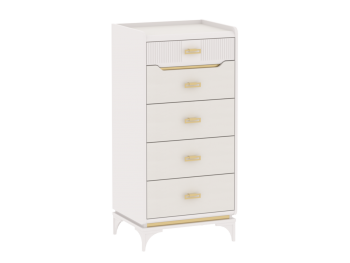 Комод высокий Сиде Белый (СБК) в Нижних Сергах - nizhnie-sergi.mebel-e96.ru