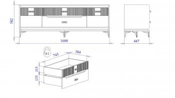 Тумба ТВ Сиде, Белый (СБК) в Нижних Сергах - nizhnie-sergi.mebel-e96.ru