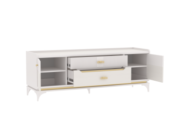 Тумба ТВ Сиде, Белый (СБК) в Нижних Сергах - nizhnie-sergi.mebel-e96.ru