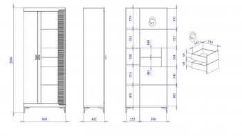 Пенал со стеклом широкий NEW Сиде Белый (СБК) в Нижних Сергах - nizhnie-sergi.mebel-e96.ru