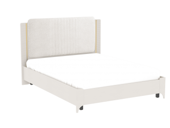 Кровать двуспальная Сиде Белый (СБК) в Нижних Сергах - nizhnie-sergi.mebel-e96.ru