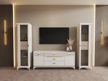 Стенка Сиде Белая (СБК) в Нижних Сергах - nizhnie-sergi.mebel-e96.ru