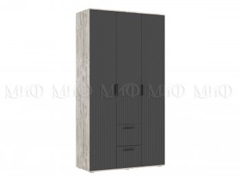 Шкаф 1200 мм Сильвия, дуб юкон/графит (Миф) в Нижних Сергах - nizhnie-sergi.mebel-e96.ru