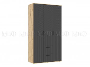 Шкаф 1200 мм Сильвия, крафт/графит (Миф) в Нижних Сергах - nizhnie-sergi.mebel-e96.ru